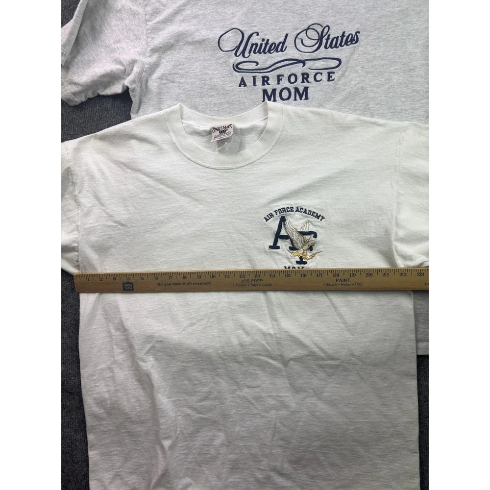 Air Force Mom T-Shirt Bundle Women L XL White Grey  USA Vintage